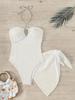 European & American Sexy Ribbed Hollow-Out Backless One-Piece Swimsuit for Women