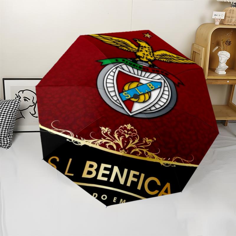 Benfica Theme Automatic Umbrella, Lightweight & Portable, 8 Rib, Perfect for Outdoor Travel, Birthdays, Christmas, Gifts.