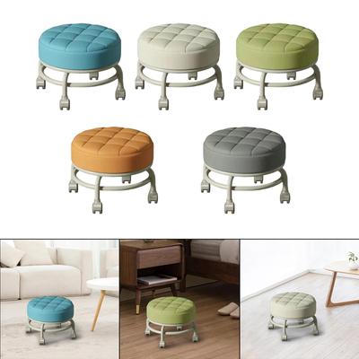 Low Roller Seat Round Easy To Move Lazy Housework Stool Movable Mini Stool for Kids and Adult Fitness Barber Shop 34cm