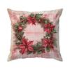 Vintage Christmas Cushion Pillowcase Printed Polyester 45X45Cm Throw Pillowcover Decorative Sofa Cushion Pillowslip Home Decor