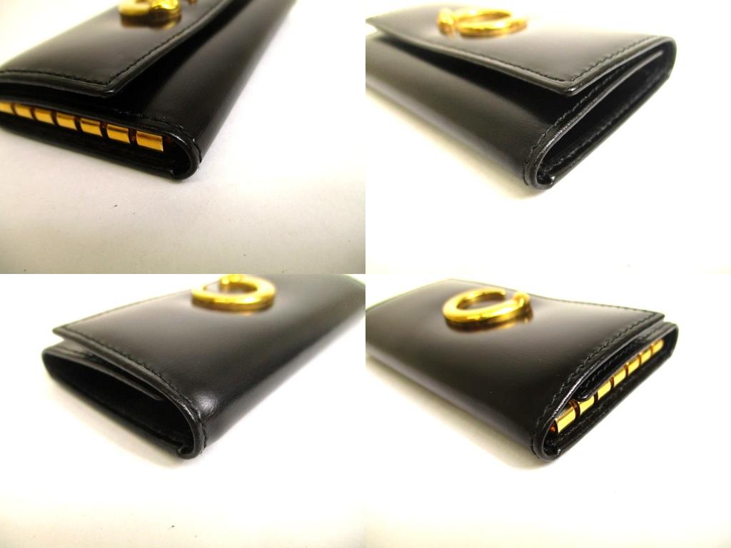 Authentic Cartier Panthere de Cartier Black Leather 6 Pics Key Chain #a803  Refurbished