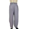 Women Bloomers High-Drape Side Shirring Wide Leg Pants with Elastic Waistband Adjustable Drawstring Pure Color Casual