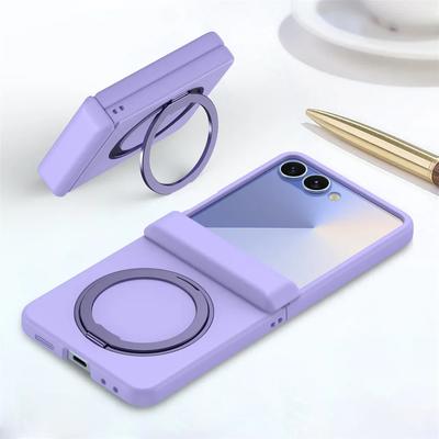 Magnetic Phone Case For Samsung Galaxy Z Flip 7 Fe 6 5 4 3 Flip7 Flip6 Flip5 Flip4 5G with Hinge Protection Kickstand Cover
