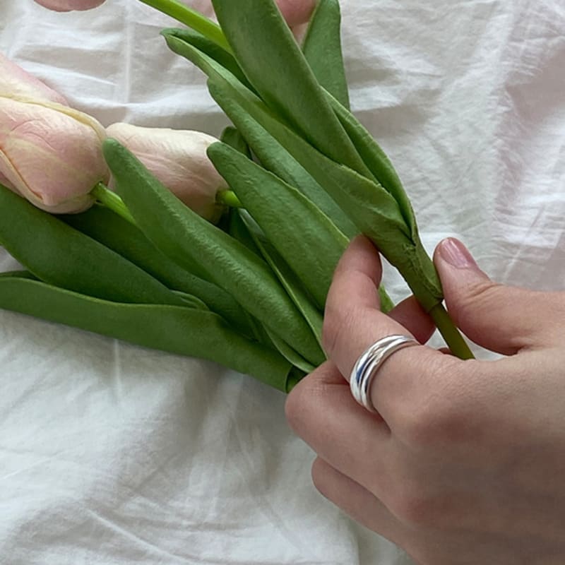 murmur [925silver]Volume layered ring