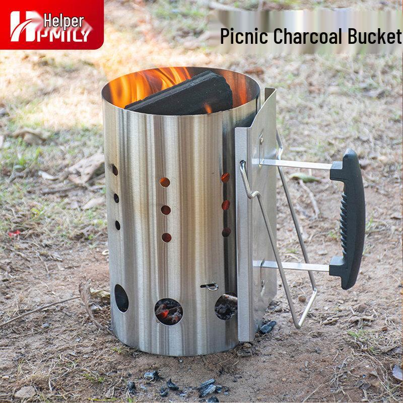 Стальная стартовая труба для розжига древесного угля для барбекю