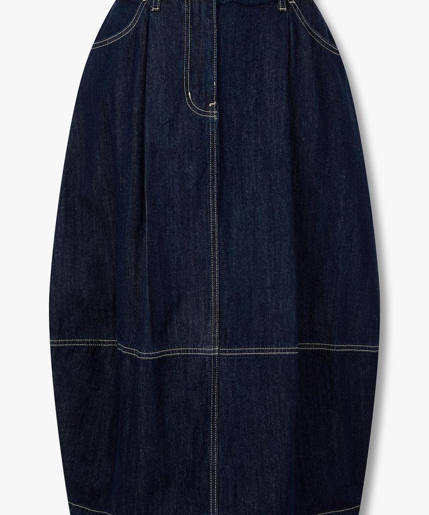 STUDIO TOMBOY Side Pleated Balloon Fit Denim Skirt_Indigo 9106262202