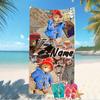Customizable personalized beach towels Paddington Bear themed designs.Suitable for the beach, yoga, sports;ideal as beach accessories
