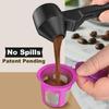 Misurino a Coperchio Scorrevole per Caffè in Polvere Design Anti-Sversamento con Mini Filtro Plastica Resistente Strumento da Cucina per Casa Ufficio