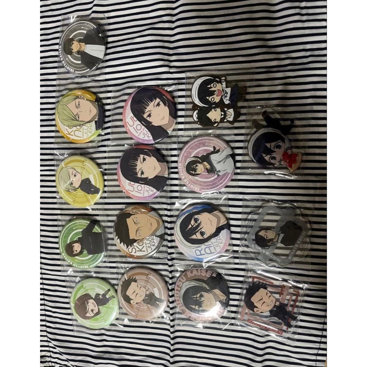Used Jujutsu, heroic, etc. can badge acrylic key chain bulk sale set