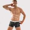 New Men's High-End Quick-Dry Plus Size Double-Layer Tie-Up Swim Trunks