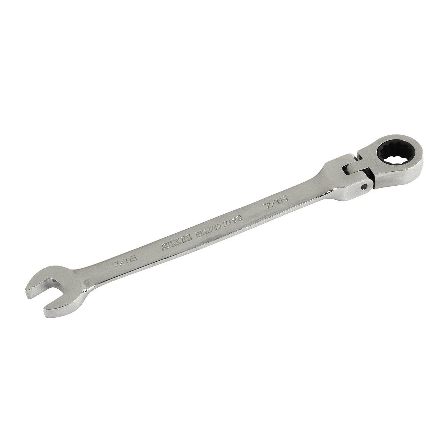 SK11 Geartech Flex Ratchet Swivel Head inch (SK11) Wrench, Type, 7/16 MSFR-7/16 серый