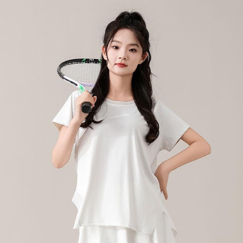 

Женский быстросохнущий комплект для тенниса и спортивной одежды: Модная юбка-шорты для йоги и футболка S