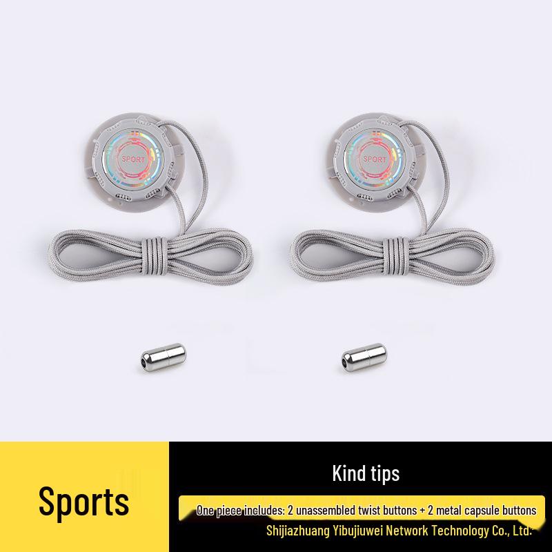 Forgatható gombos lusta fűző nélküli sport futócipő vastag fekete-fehér fűzővel