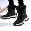 High-top snow boots women's new winter non-slip warm piled thickened Northeast outdoor ski cotton shoes