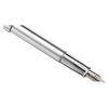 Sheaffer 100 Brushed Chrome Fine Fountain Pen with Nickel Trim