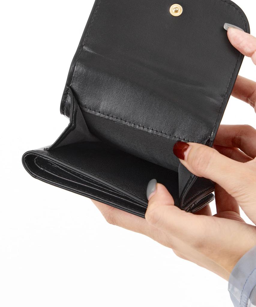 Curve-shape Wallet, Bi-fold, Compact, Easy To Clean, Large Capacity