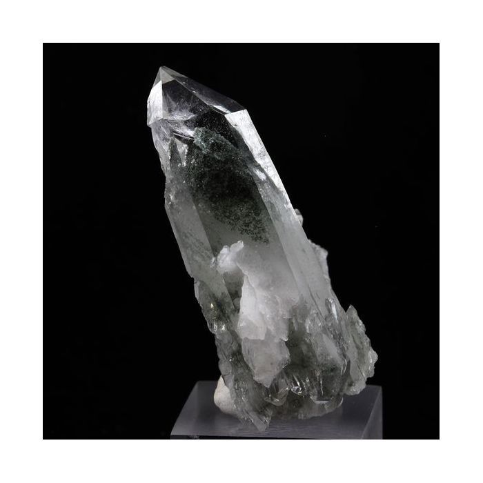 Pierres et Minéraux. Quartz + Chlorite. 66.0 ct. Vizille, Isère, France..