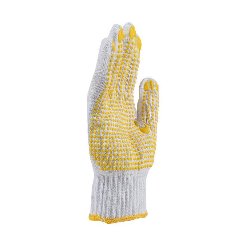 Junyu 720g White Dotted Plastic Gloves Regular