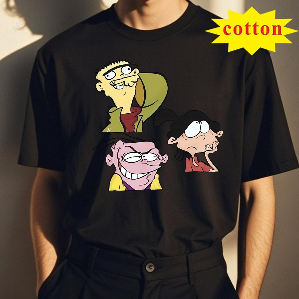 Ed Ed N Eddy Unisex bedrucktes T-Shirt Modisches lässiges und bequemes kurzärmeliges Oberteil aus reiner Baumwolle