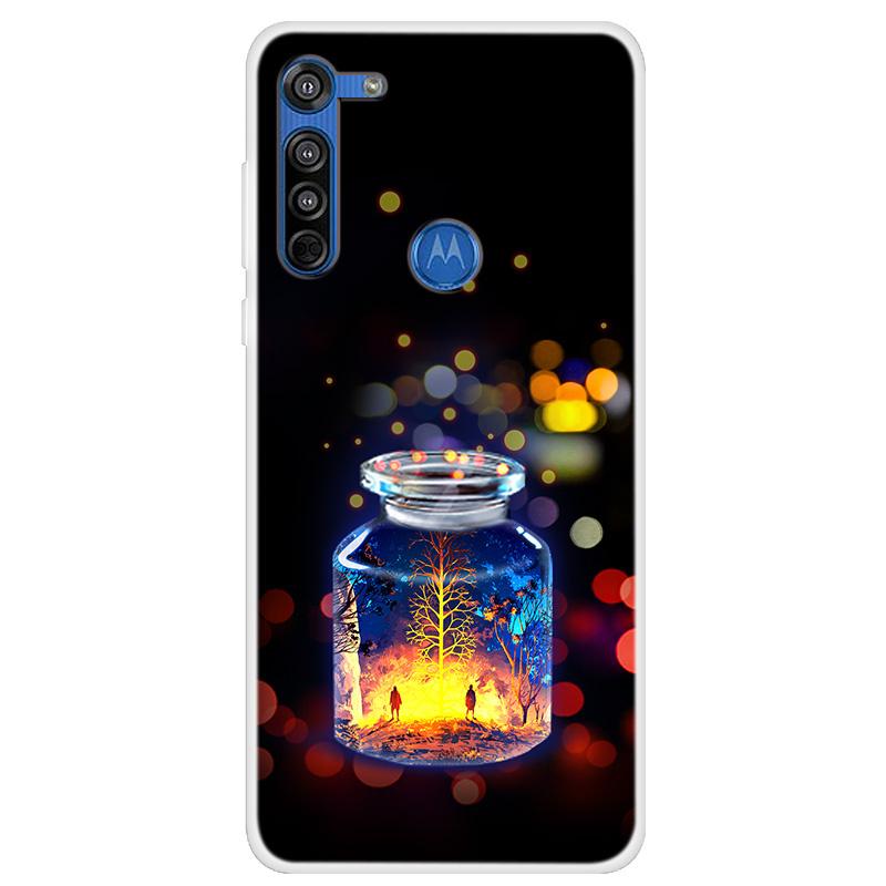 Moto G8 Power Kılıfı Yumuşak Silikon Arka Kılıf Motorola Moto G8 Plus Telefon Kılıfı İçin Moto G8 Power Lite G 8 G8+ Sevimli Kapaklar