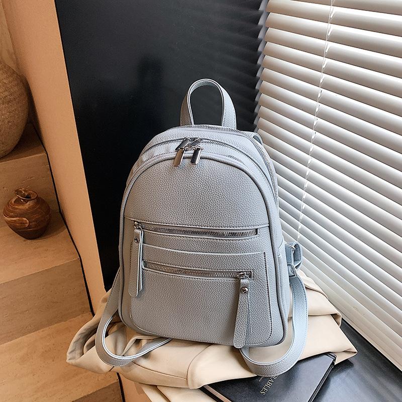 

Повседневный рюкзак женский новая мода универсальный студенческий стиль школьная сумка простой дорожный рюкзак синий