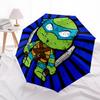 1pc Ninja Turtle Auto Open/close Umbrella, Portable Travel Umbrella, Everyday Use - Outdoor Accessory, Artistic Pattern, Compact Design, Fashion Lover