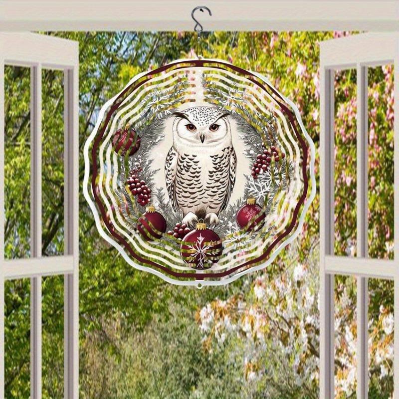 10 Zoll Hängender Windspinner mit 360-Grad-Haken für Balkon-Gartendekor Frühling Sommer Außendekoration