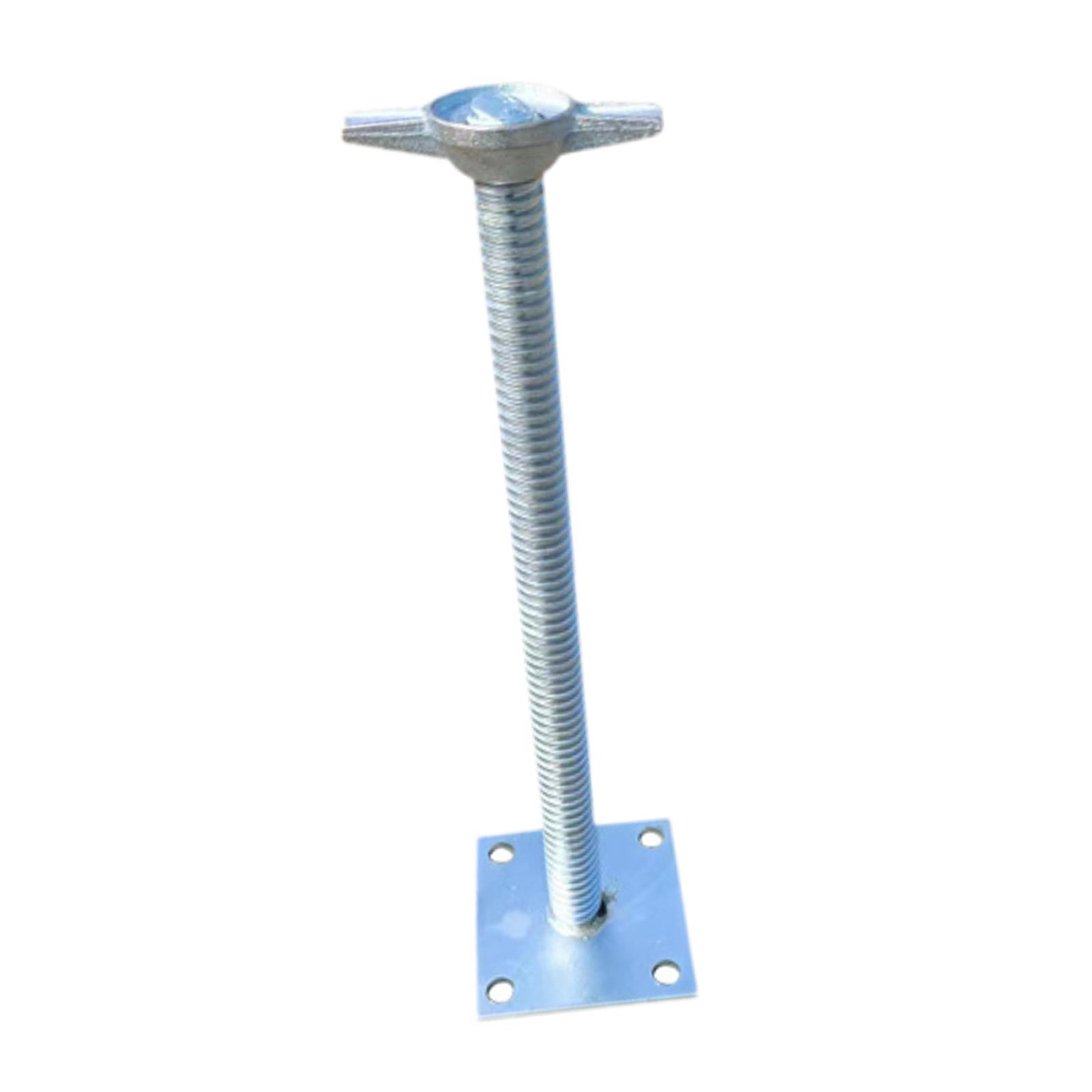 

Scaffold Adjustable Leveling Jack Screw with Base Plate Strong for Scaffolding Steel Good Stability Building Supplies Hollow