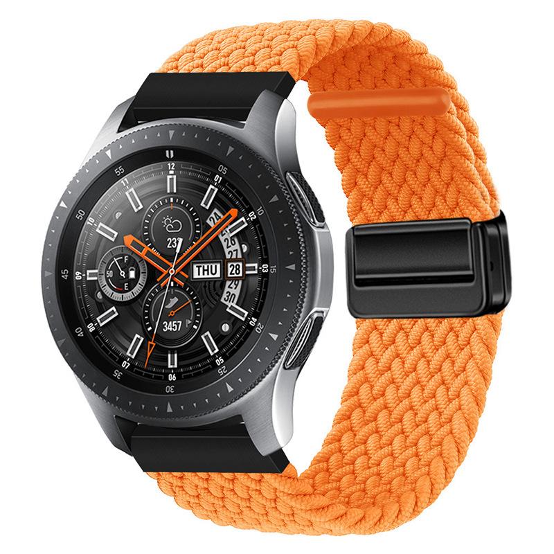 Suitable for Huawei Samsung Smart Watch with Magnetic Buckle Nylon Strap