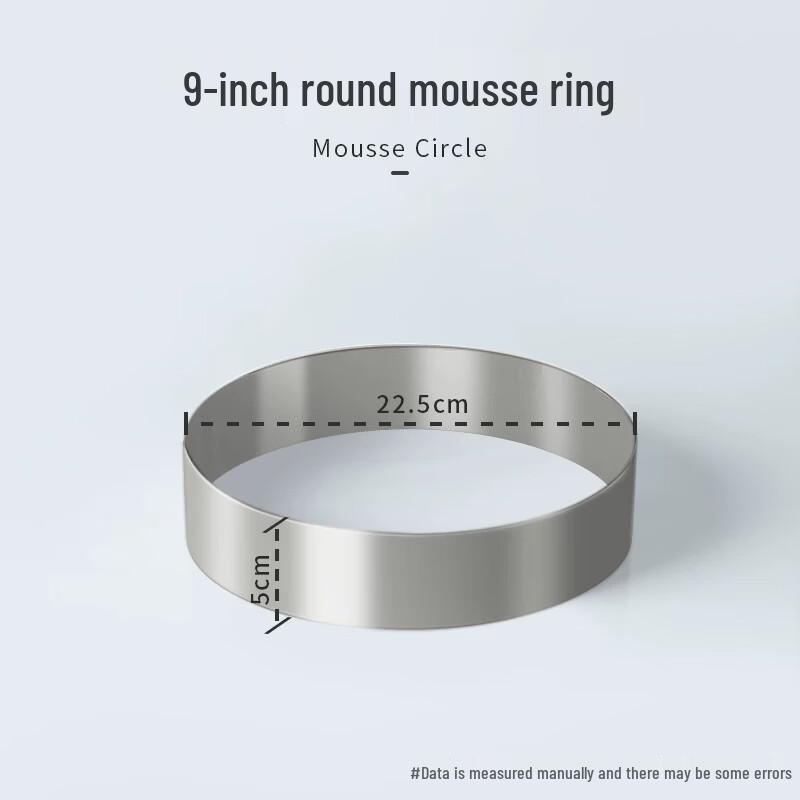 Tingle Stainless Steel Round Mousse Cake Ring Mold