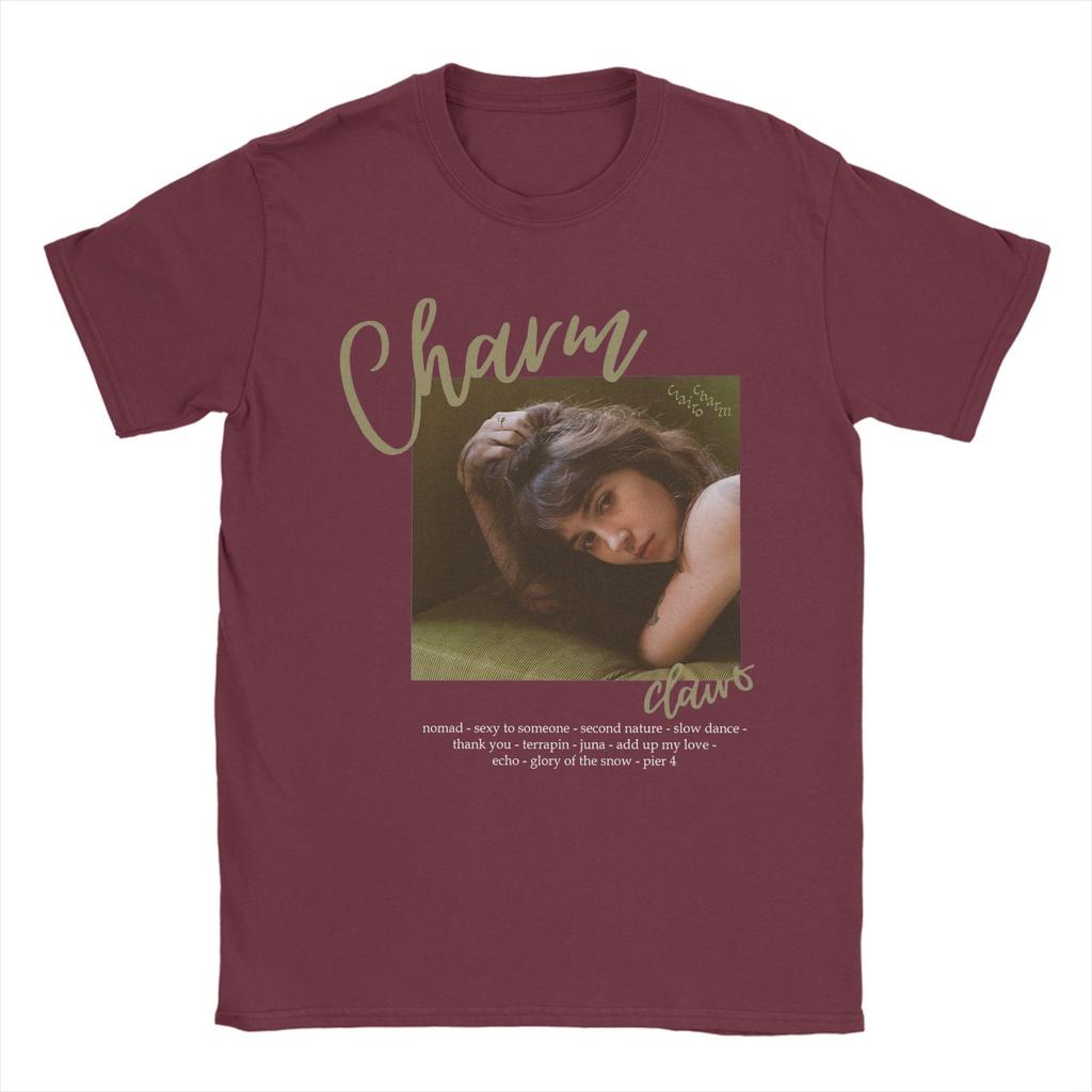 Men's Charm By Clairo Music T Shirt  100% Cotton Clothing Vintage Short Sleeve O Neck Tees Gift Idea T-Shirts