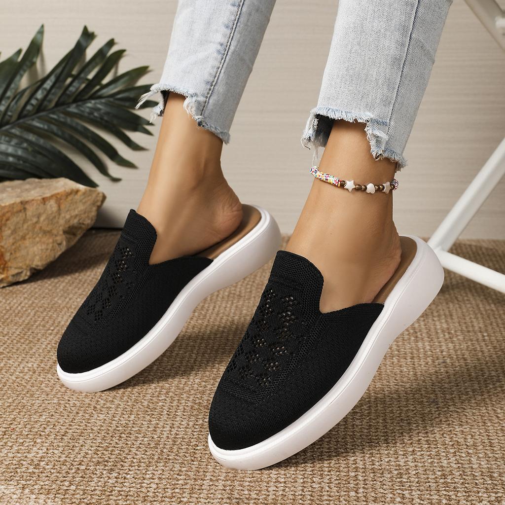 Fashion Women Slippers Casual Anti-slip Slip on Shoes Women Breathable Mesh Walking Slippers Anti-slip Comfortable Sandals Slides Women