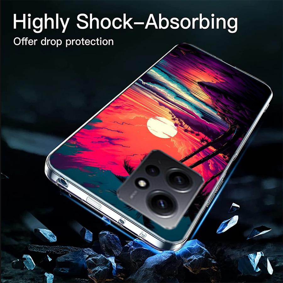 Beautiful Seaside Coconut Trees Phone Case For Redmi Note 14 15 Pro 5G 13 12 Pro Plus 11 11T 11E 11S 10 Pro 10S 9 9S Cover Cell