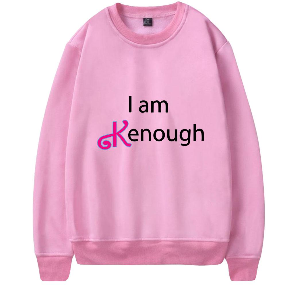 Couple Fashion I Am Kenough Graphic Printed HOODIES Casual O-Neck Sportswear Men Women Pullover Sweatshirts