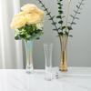Elegant Slim Waist Mini Crystal Vase for Fresh Flowers - Wine Glass Style