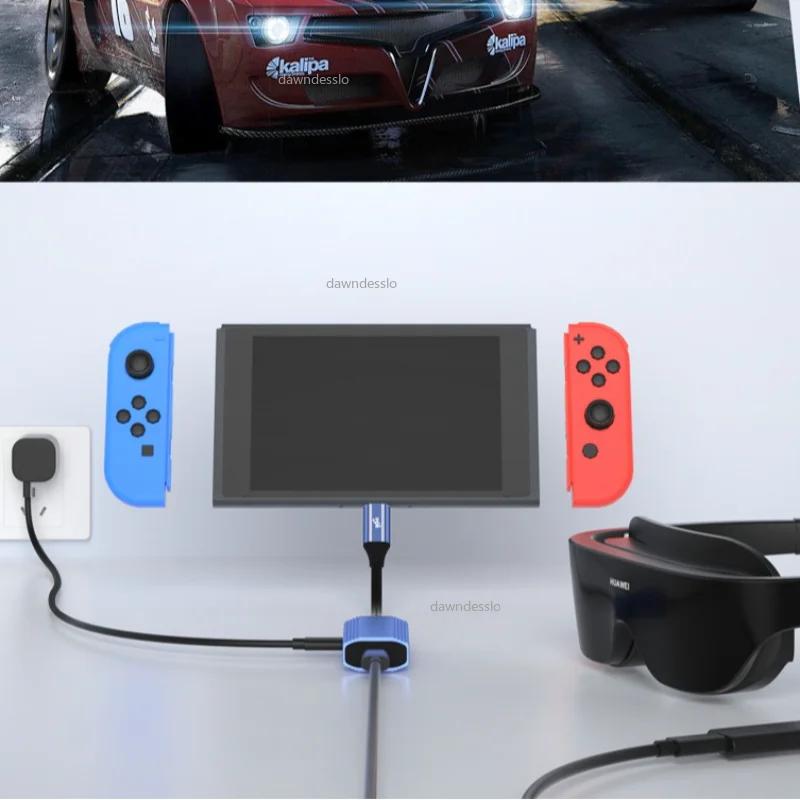 AR Glasses Hub Seamless Multi-Device Type-C HDMI-compatible Charging Adapter USB C To C Video Converter for Xreal Rayneo Switch