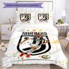 Set Biancheria da Letto Icona del Calcio Ronaldo Juventus, Copripiumino Traspirante con Federe, Biancheria da Letto Morbida per Camera da Letto Decorazione Casa, Perfetto Bi Festivo