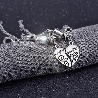 Mother-Daughter Two-Piece Bracelet Set: European & American Style Mother's Day Gift