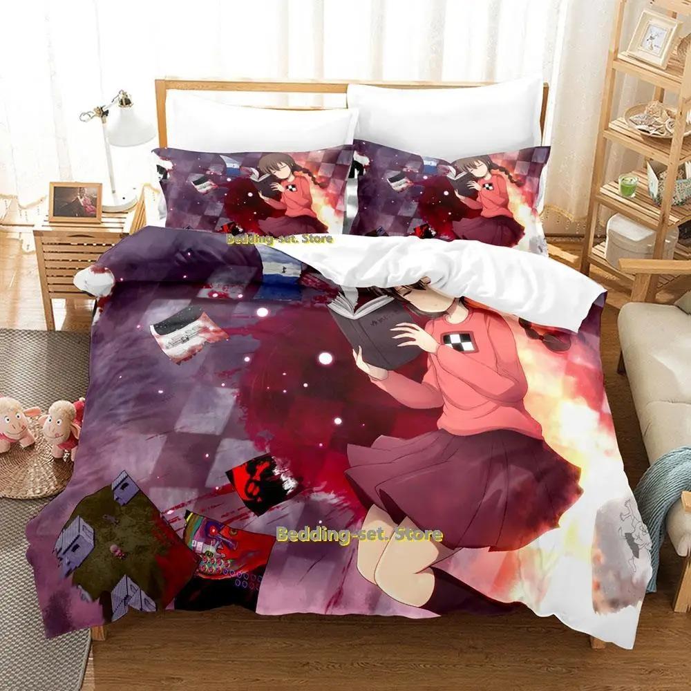 New Yume Nikki Bedding Set Single Twin Full Queen King Size Bed Set Adult Kid Bedroom Duvetcover Sets Anime Parure De Lit Bed