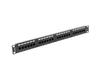 Lanberg | Patch Panel 24 Port 1U 19" CAT.5E UTP | PPU5-1024-B | Black