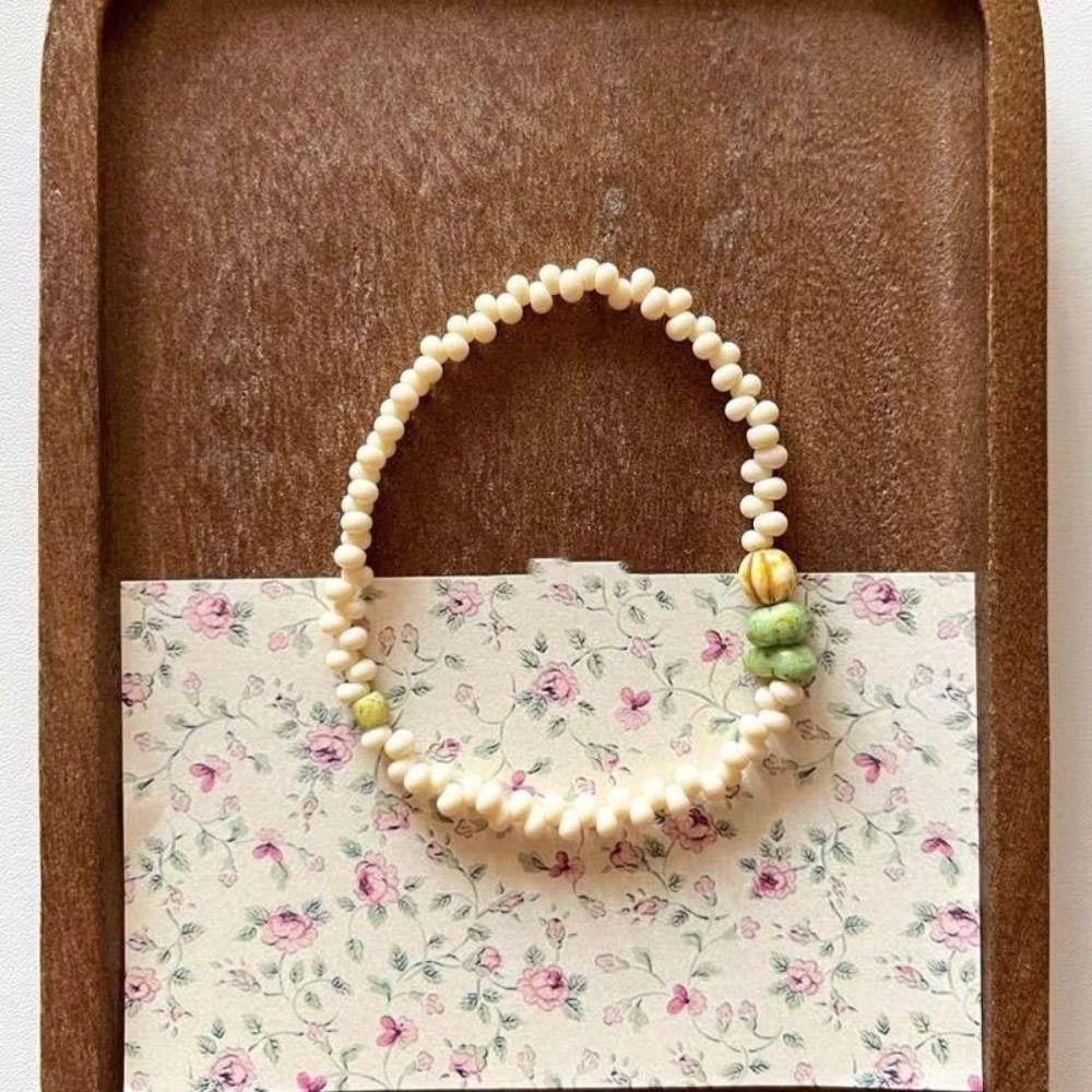 Lovely Design Pear Bead Charm Bracelet Handmade Fruit Beaded Bracelet New Bohemia Beaded Bracelet