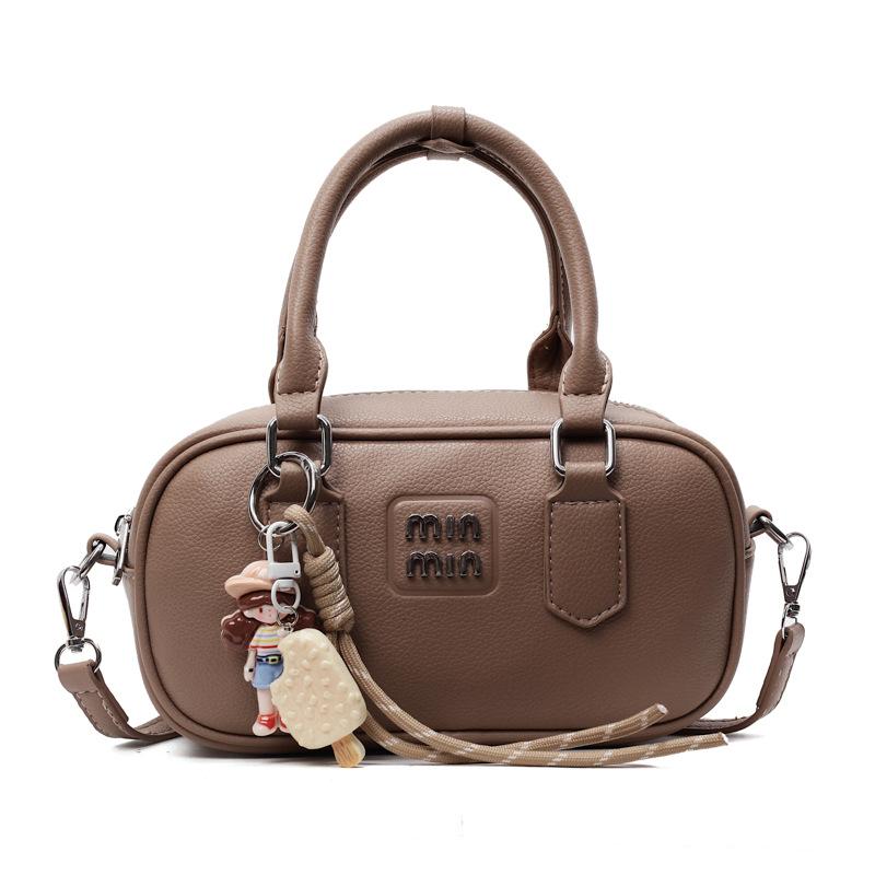 Handbag Women's New Fashion Portable Small Square Bag Solid Color Versatile Messenger Bag