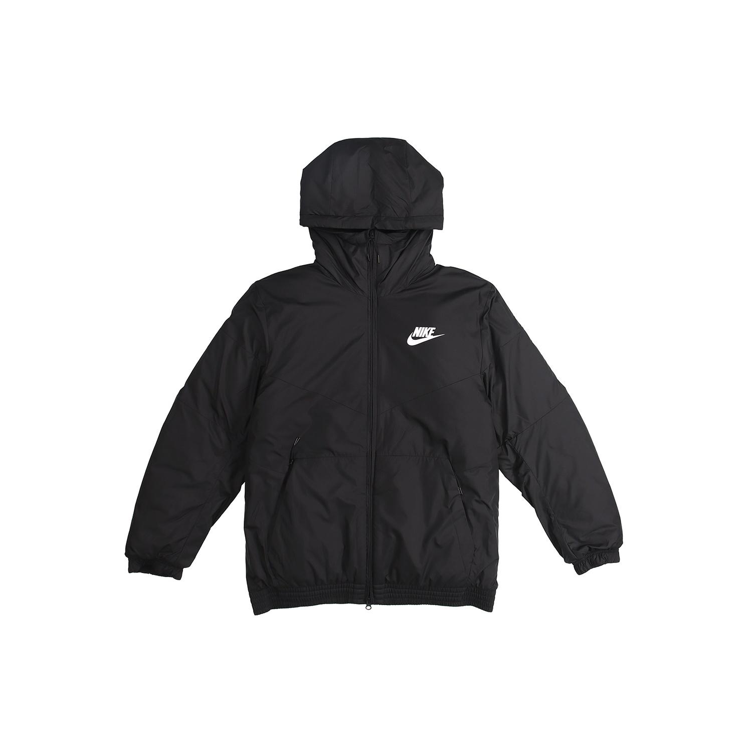 Nike SPORTSWEAR SYNTHETIC FILL Fleece Lined Hooded Jacket Black Men s 928862-010 S
