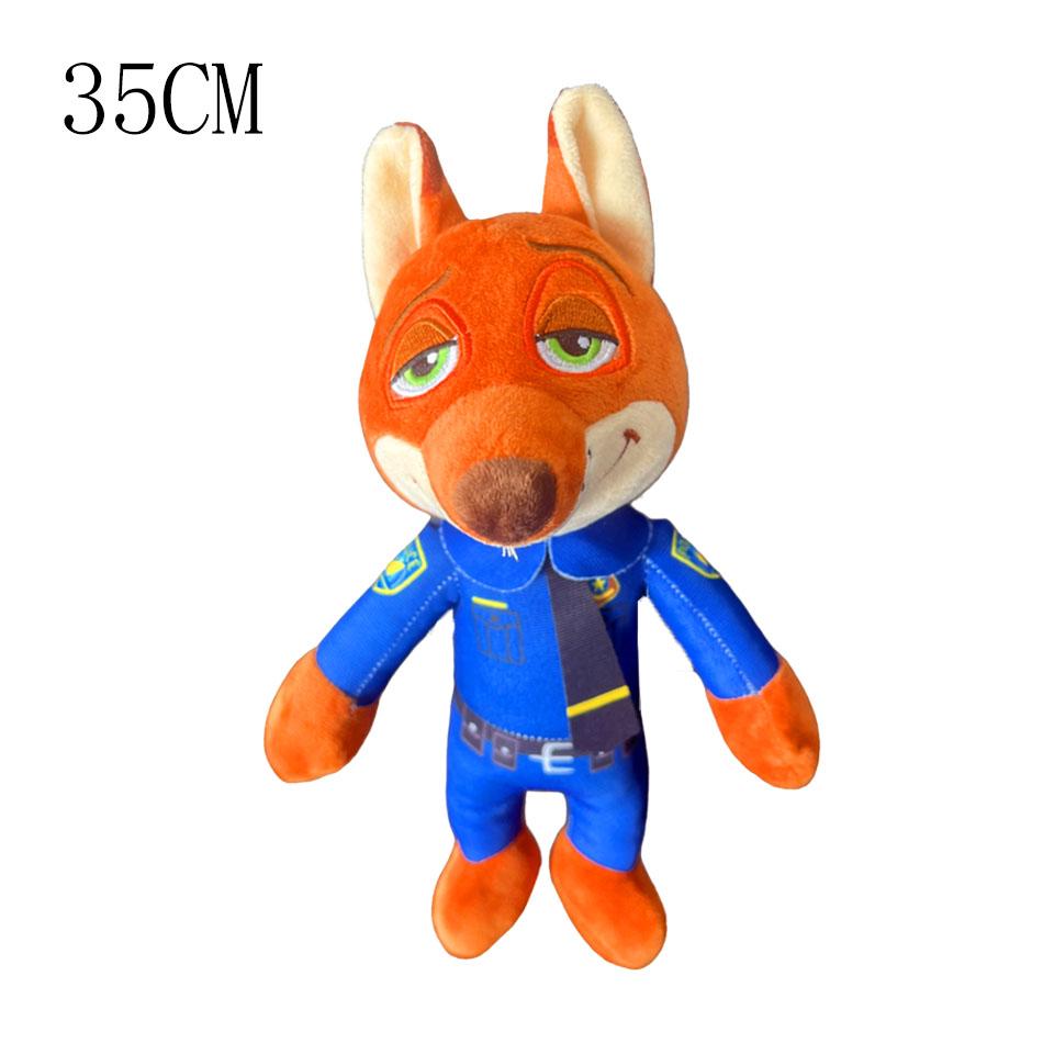 ***High Quality  Nick Wilde Judy Hopps Plushies Stuffed Anime Fox Rabbit Plush Toy Lovely Children's Room Decor Xmas Gifts