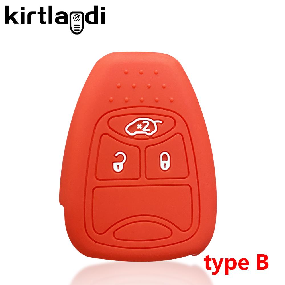 Etui na klucze silikonowe do Chrysler Voyager Pacifica 300c PT Cruiser Dodge Caliber Avenger Jeep Grand Cherokee Compass Patriot
