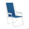 Chaise pliante - MARBUENO - 59 x 83 x 51 cm - Bleu - Oxford et acier - Pliable