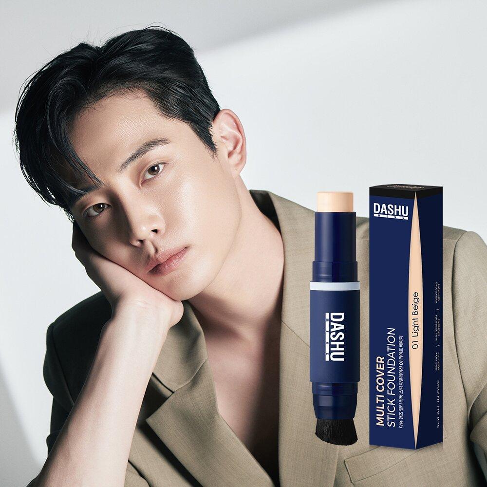 DASHU Men s Cover Stick Foundation #01 Light Beige