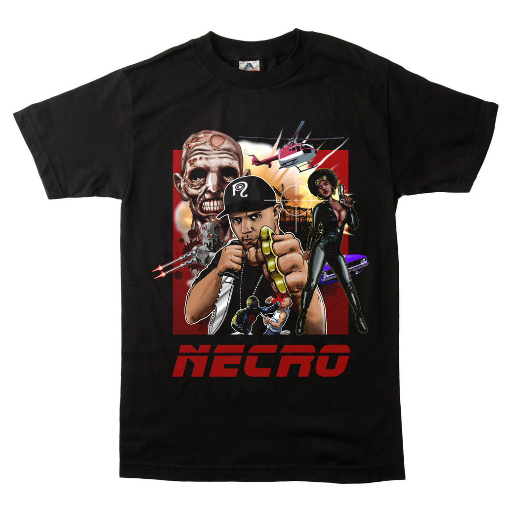 Retro Necro Band Graphic Cotton T-shirt Unisex Summer Short Sleeve Fashion Brand Tee Luxury Casual Vintage Retro Top