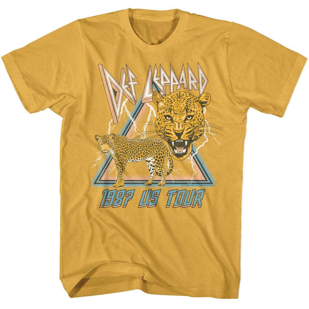 Def Leppard T Shirt 1987 World Tour Hysteria Album Metal Music Ginger Cotton Unisex T-Shirt L