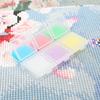 30PCS 2*2CM Diamond Painting Glue Clay With Box DIY Colorful Square Diamond Embroidery Dot Drill Mud Wax Embroidery Tool Set